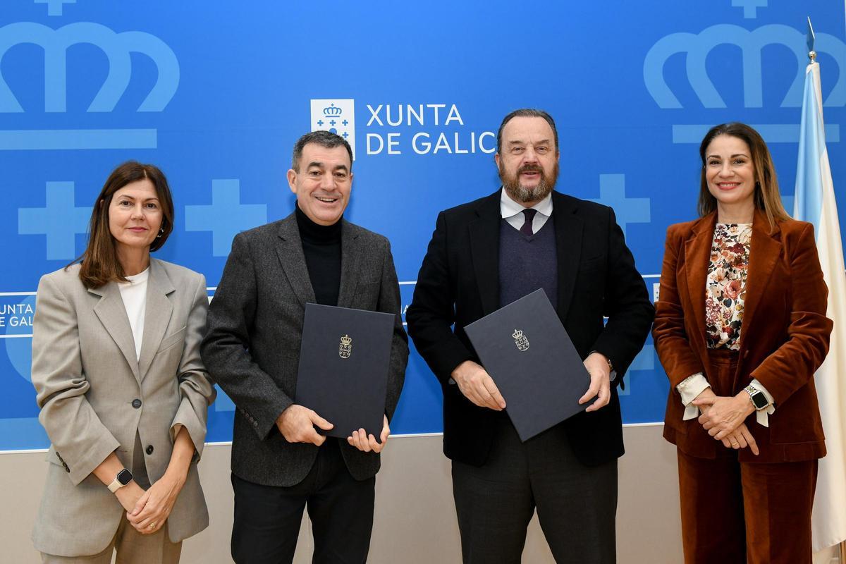 Firma del convenio entre la Xunta de Galicia y la Fundación Alcohol y Sociedad