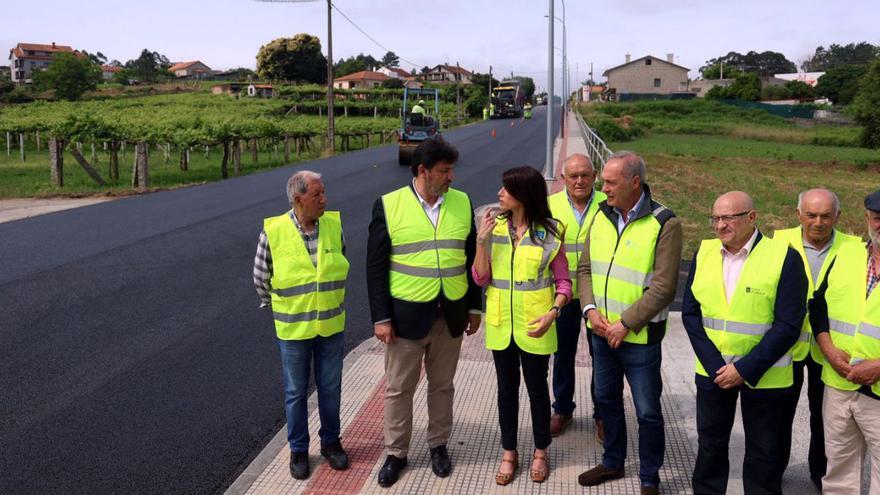 Visita de la titular de Infraestruturas, María Martínez Allegue, a Meaño.