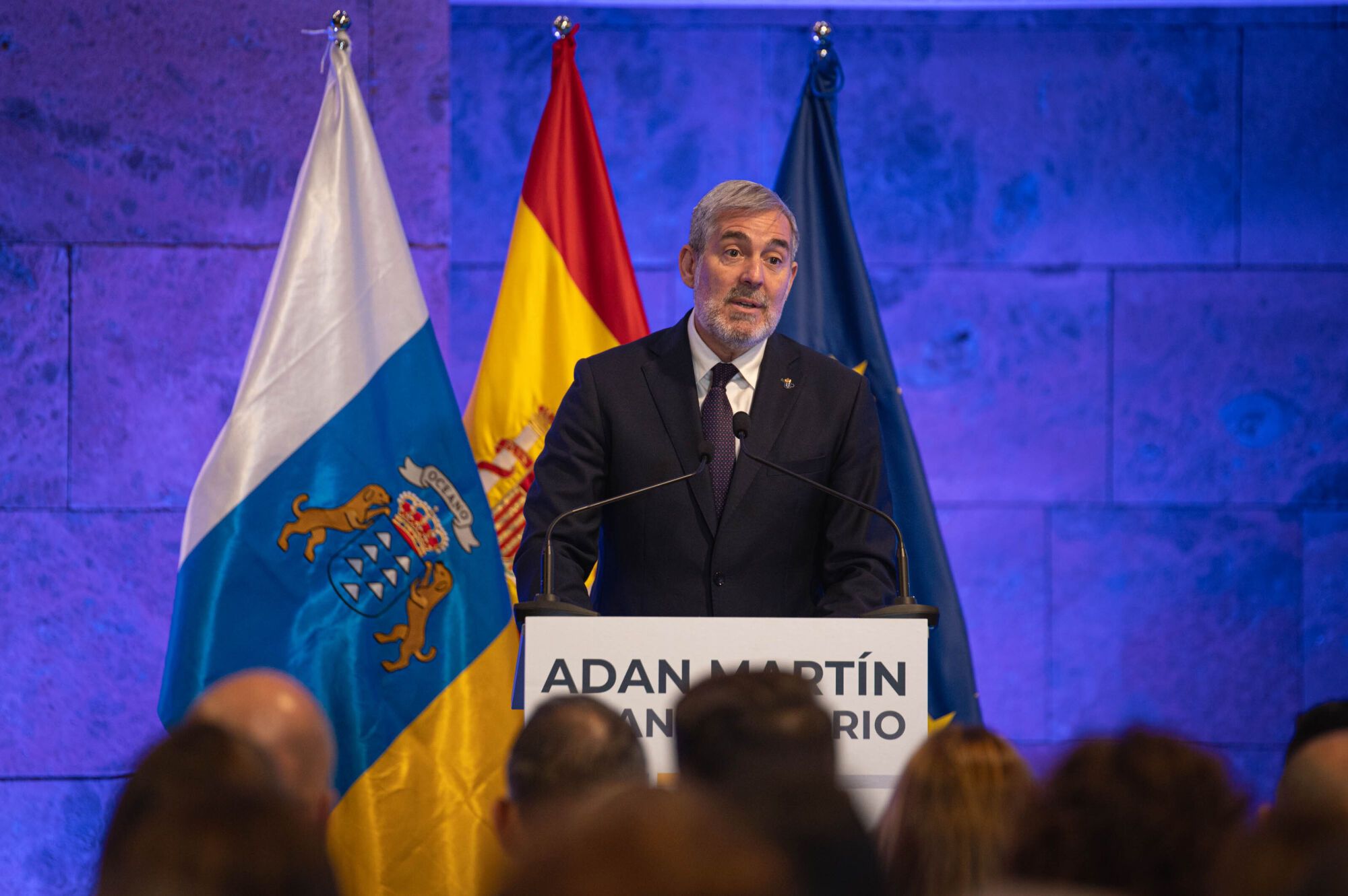 Acto de homenaje al expresidente de Canarias, Adán Martín, cuando se cumplen 15 años de su fallecimiento