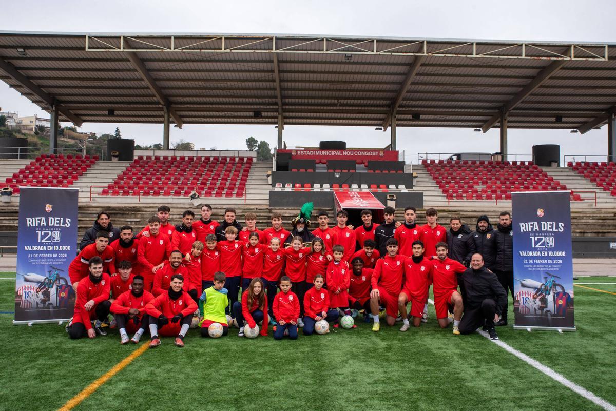 Imatges de l'últim entrenament de l'any del Centre d'Esports Manresa
