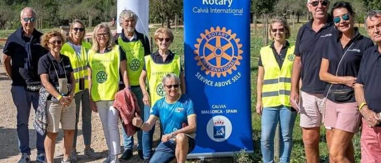 Die Mitglieder des Rotary Club Calvià International vor ihrem Charity Walk im März.