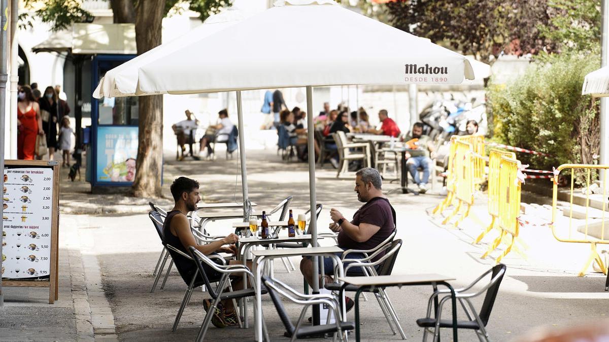 Una imatge d&#039;arxiu de la terrassa d&#039;un bar.