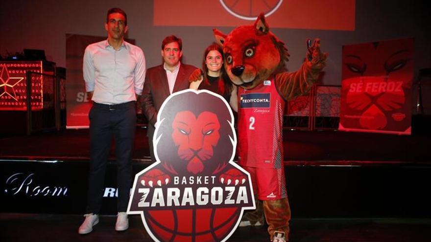 Basket Zaragoza apuesta por el rojo y el león en su nuevo logo
