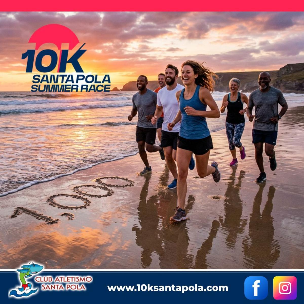 Diseño de la 10K Santa Pola Summer Race