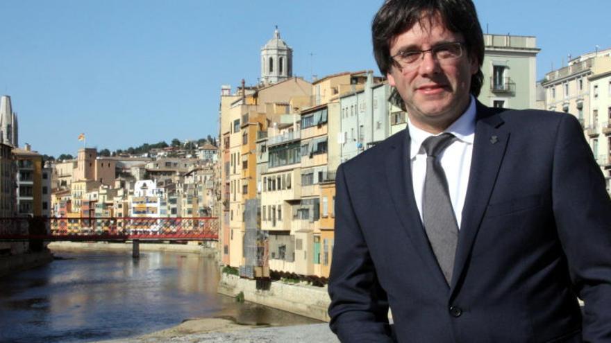 Carles Puigdemont durant la seva etapa com a alcalde de Girona.