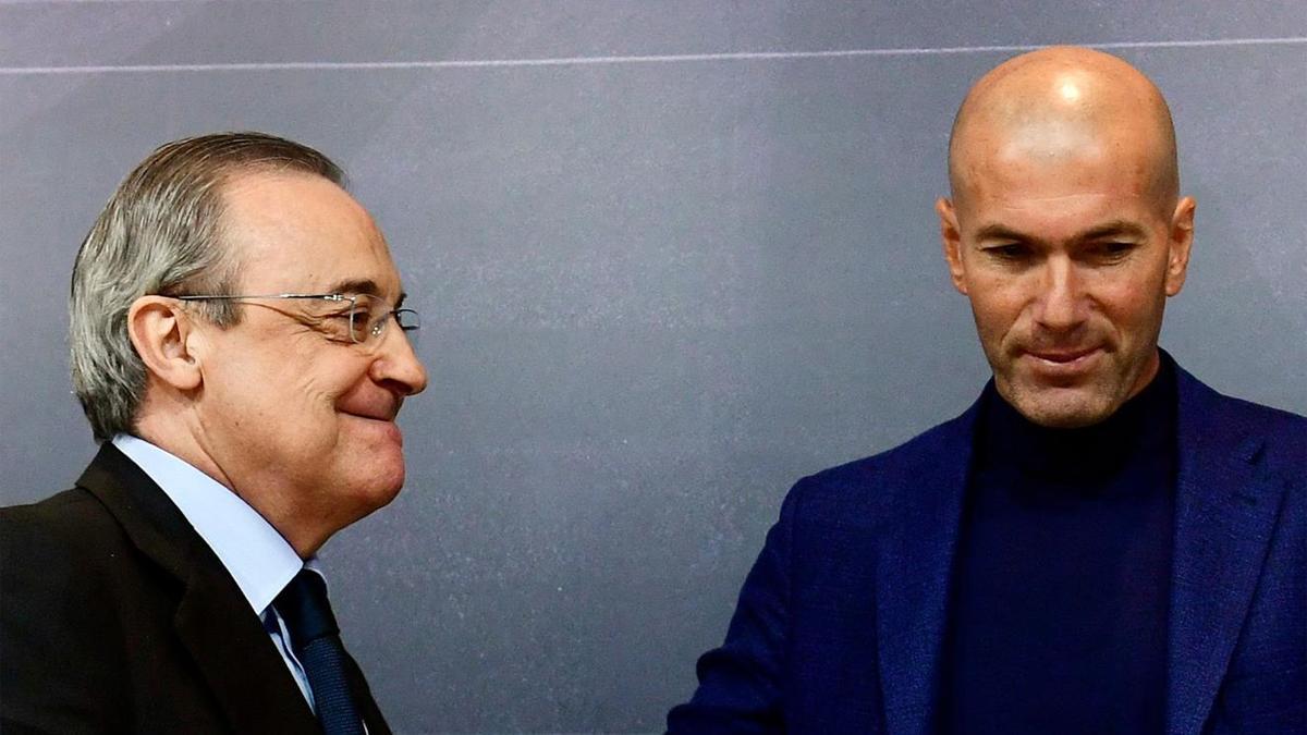 Florentino Pérez y Zinedine Zidane