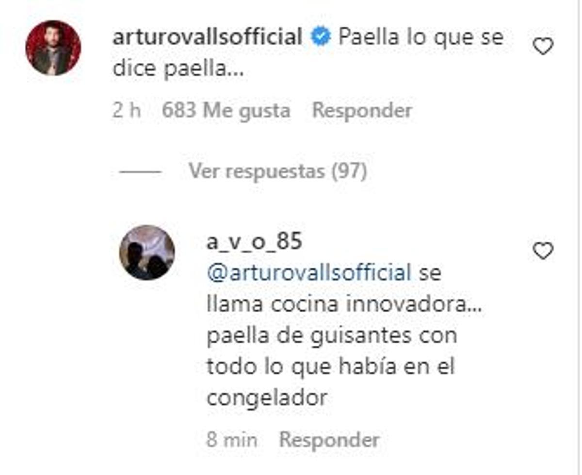 Comentario de Arturo Valls