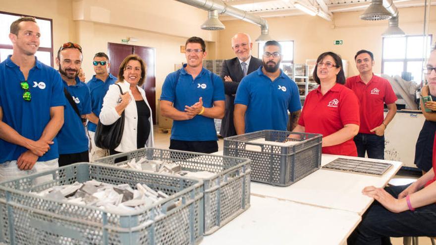 Deportistas paralímpicos del Proyecto FER visitan la Fundación Roig Alfonso