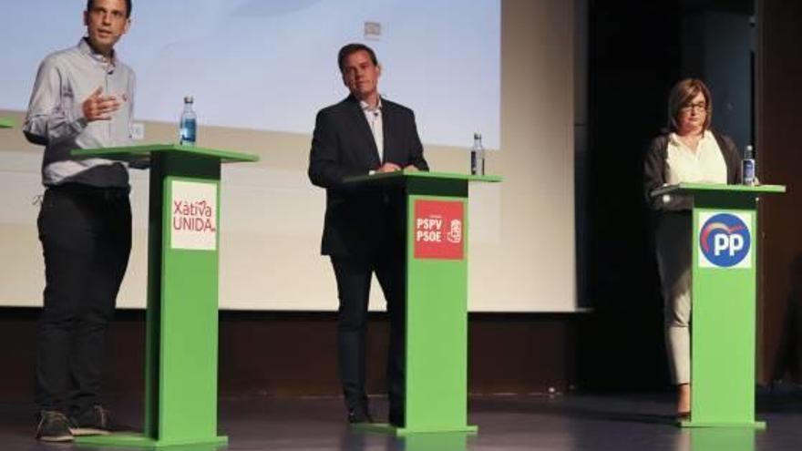 Los candidatos de Xàtiva debaten sobre el comercio