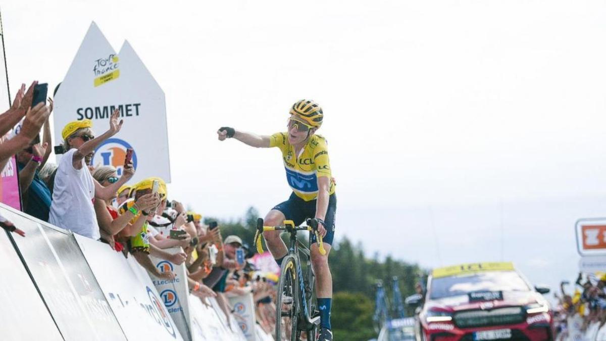 Van Vleuten, en su triunfo final en el Tour de 2022