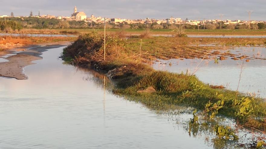 Paisaje de Santanyí inundado