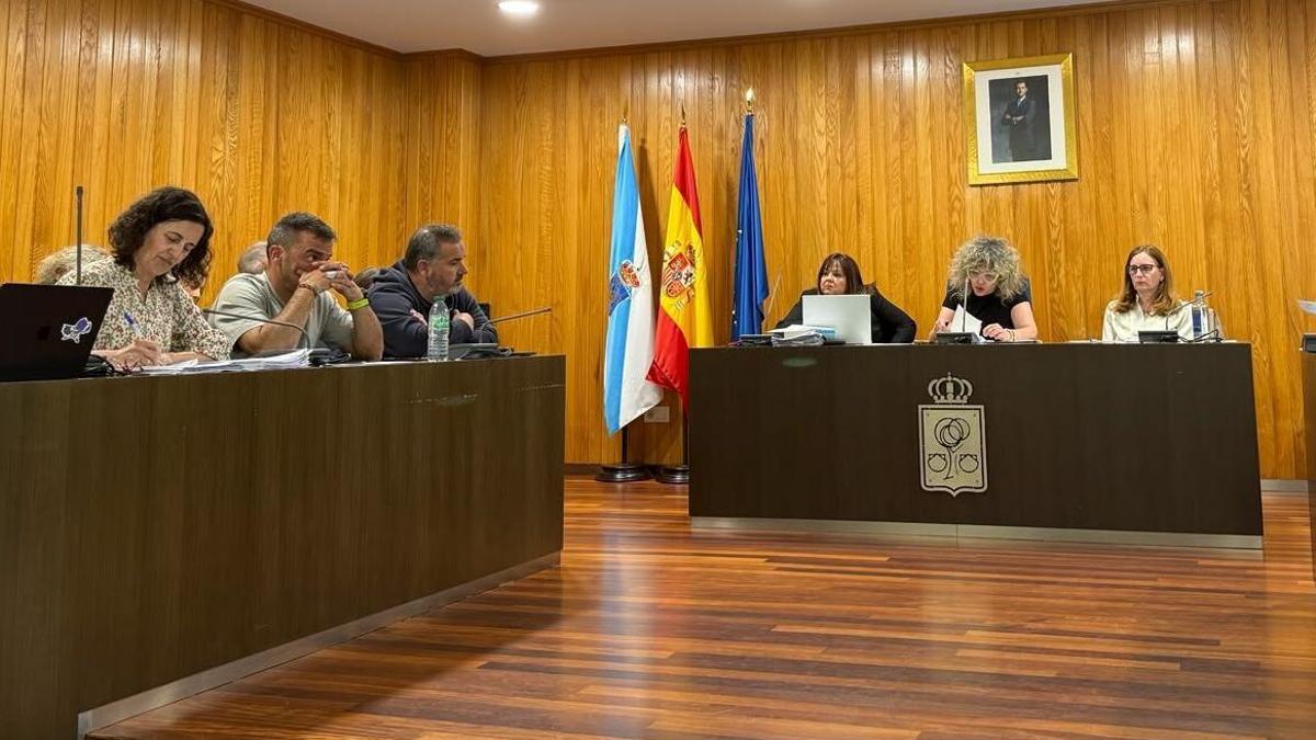 Un momento del Pleno de Cambre de junio