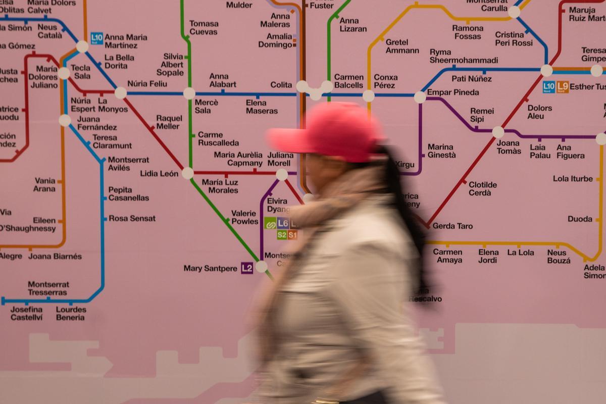 MAPA | Busca com es diu la teva parada al mapa del metro feminista de Barcelona