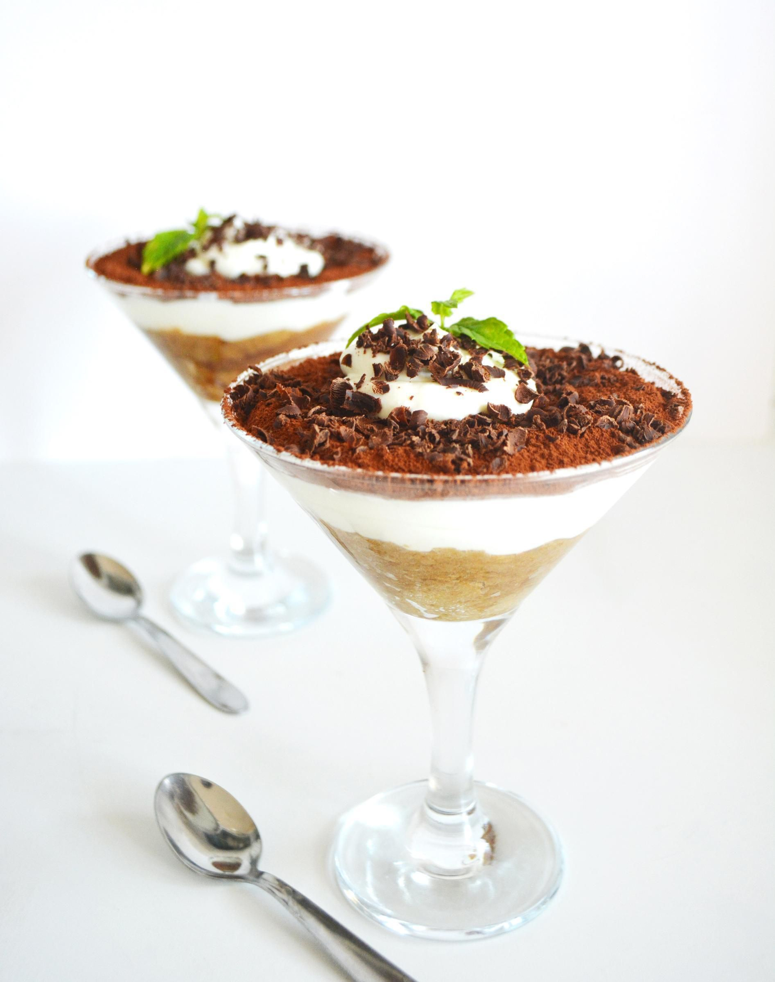 Tiramisú Martini postre light