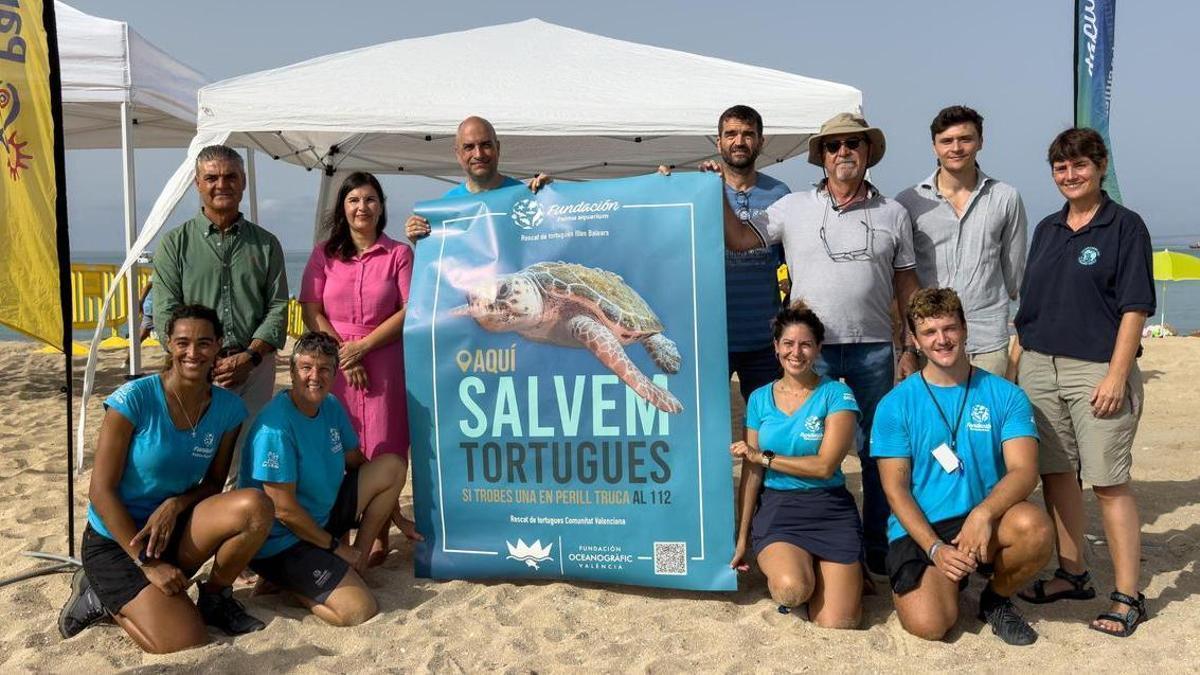 Imagen de la presentación de la campaña en la Playa de Palma