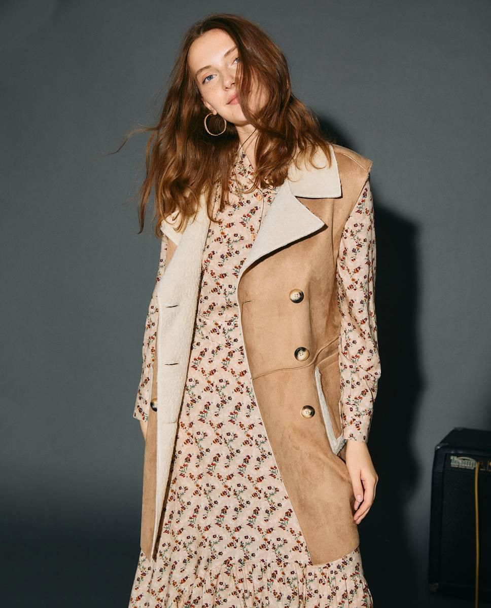 Chaleco de doble faz cruzado de Slowlove