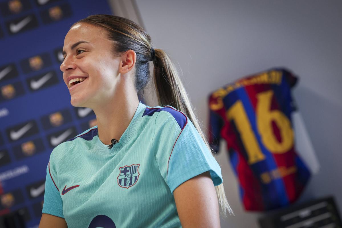 Clara Serrajordi durante la entrevista con SPORT