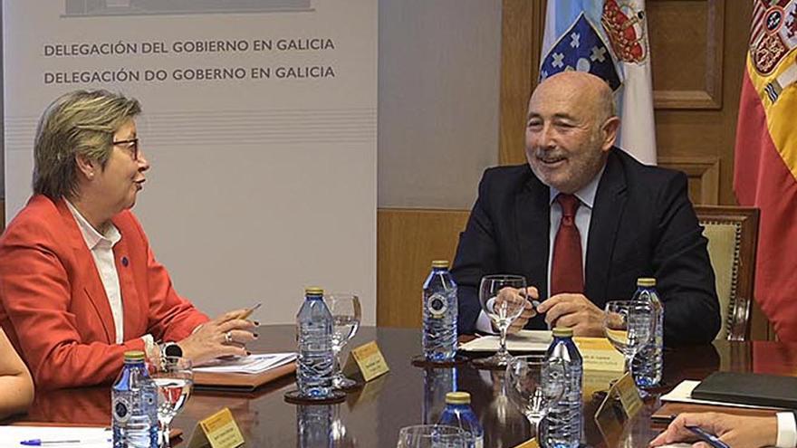 Rosa Quintana y Javier Losada, en una imagen de septiembre de 2019. / M.F.