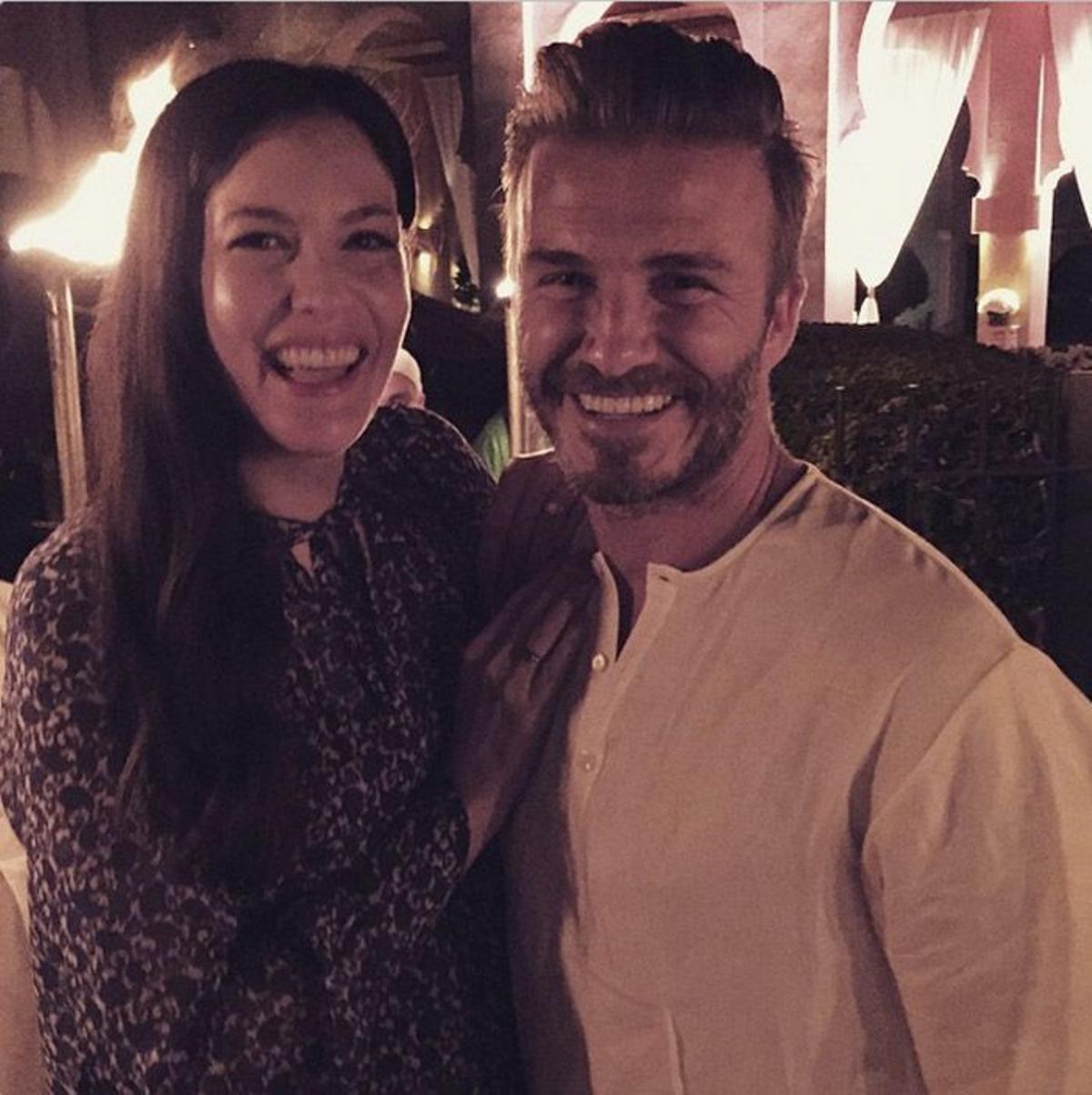 40 cumpleaños de David Beckham: Liv Tylor también estuvo presente