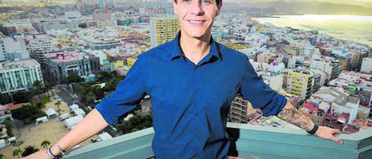 Christian Gálvez, en el Hotel AC, en Las Palmas de Gran Canaria.