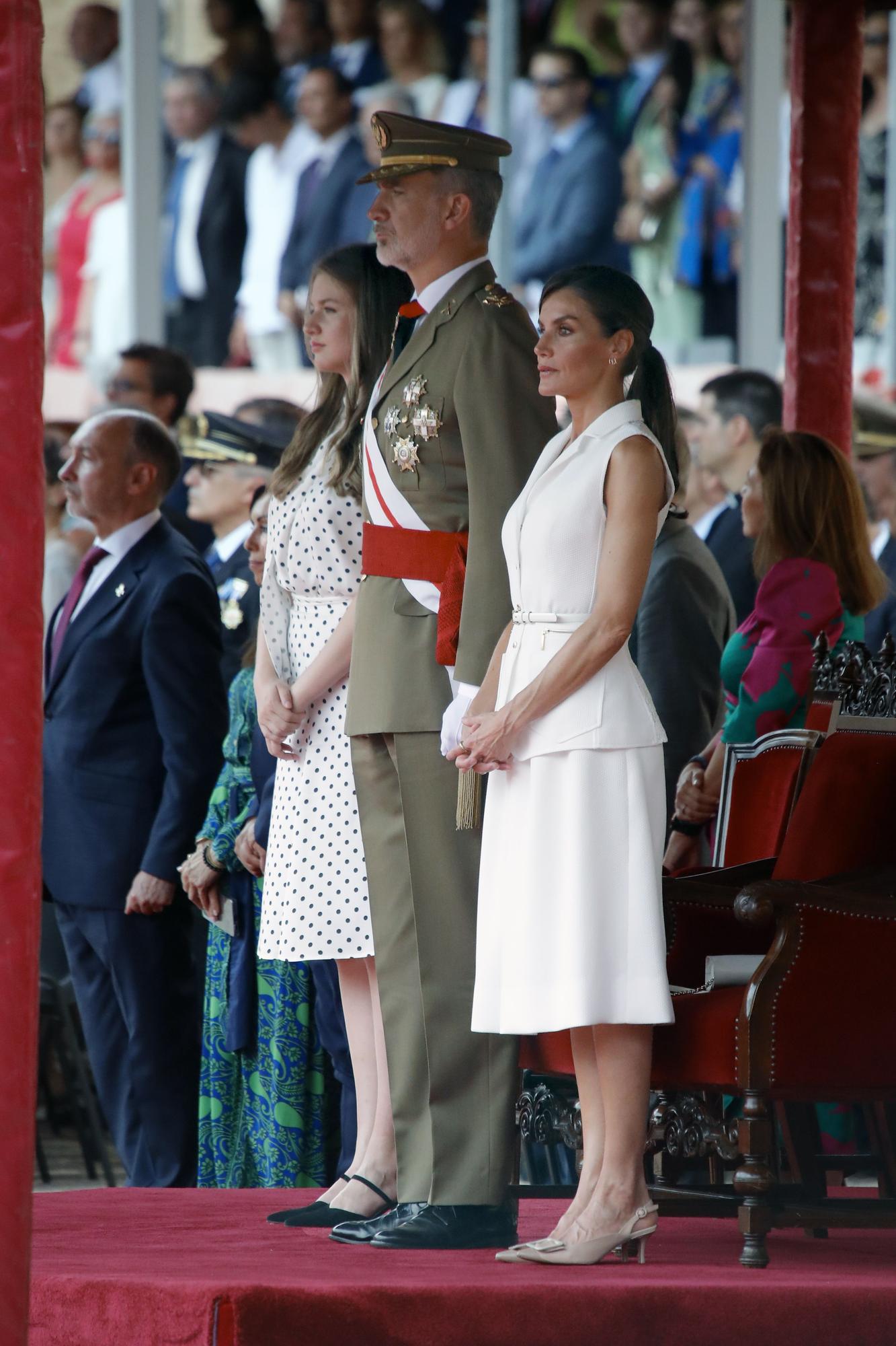 La princesa Leonor visita hoy por primera vez la Academia de Zaragoza junto a Felipe VI