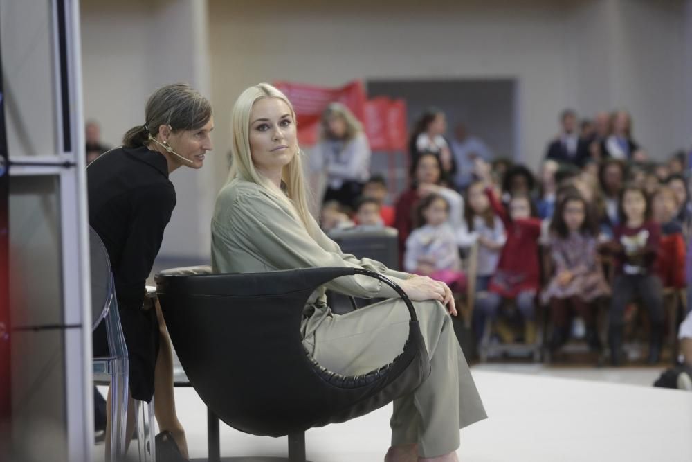 Premios Princesa de Asturias: Encuentro de Lindsey Vonn con estudiantes en Avilés