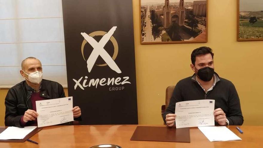 Ximénez impulsa la FP Dual en alianza con el IES Juan de la Cierva de Puente Genil