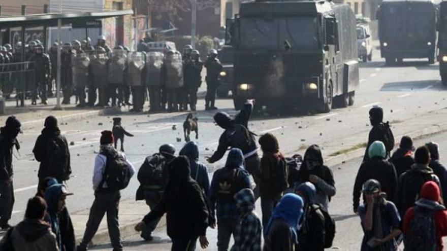 Estudiantes chilenos en lucha