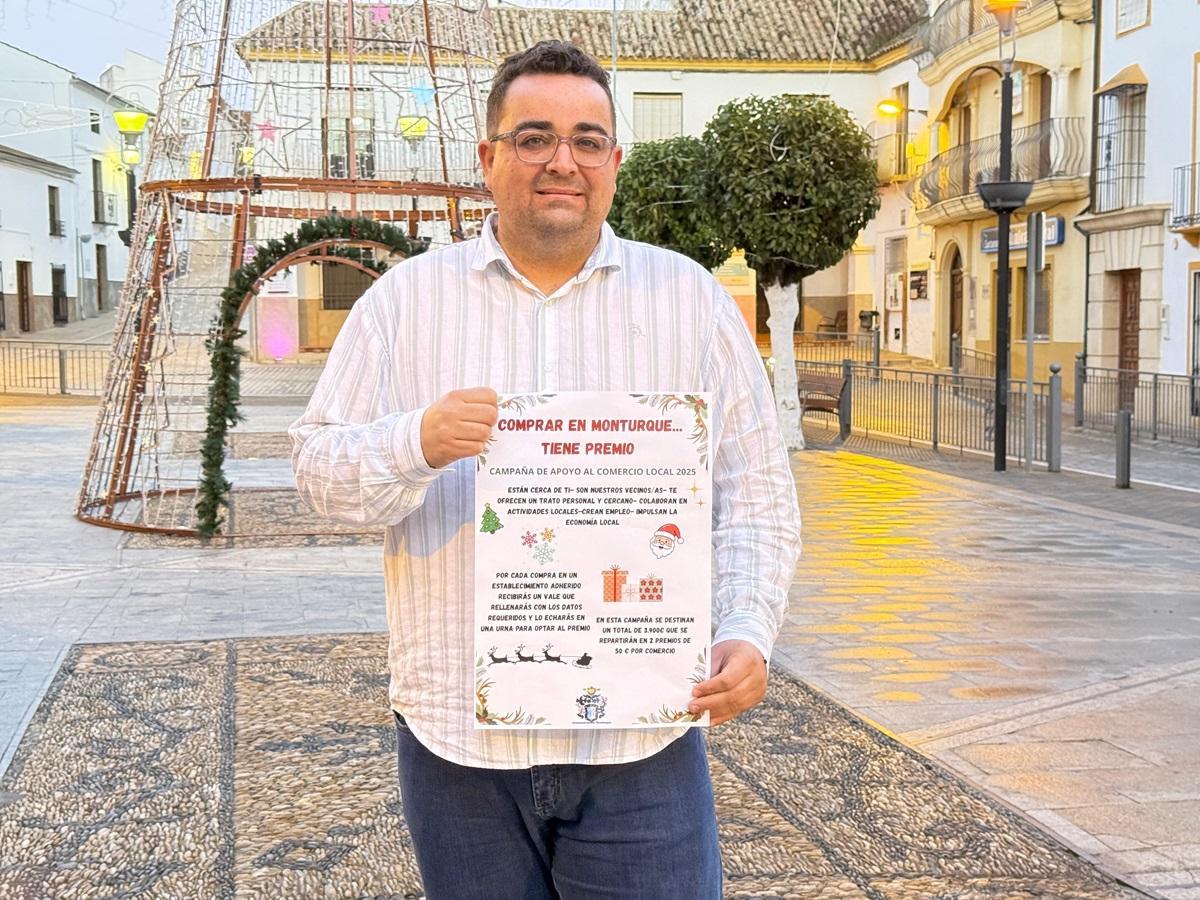 Presentación de la campaña comercial 'Comprar en Monturque tiene premio'.