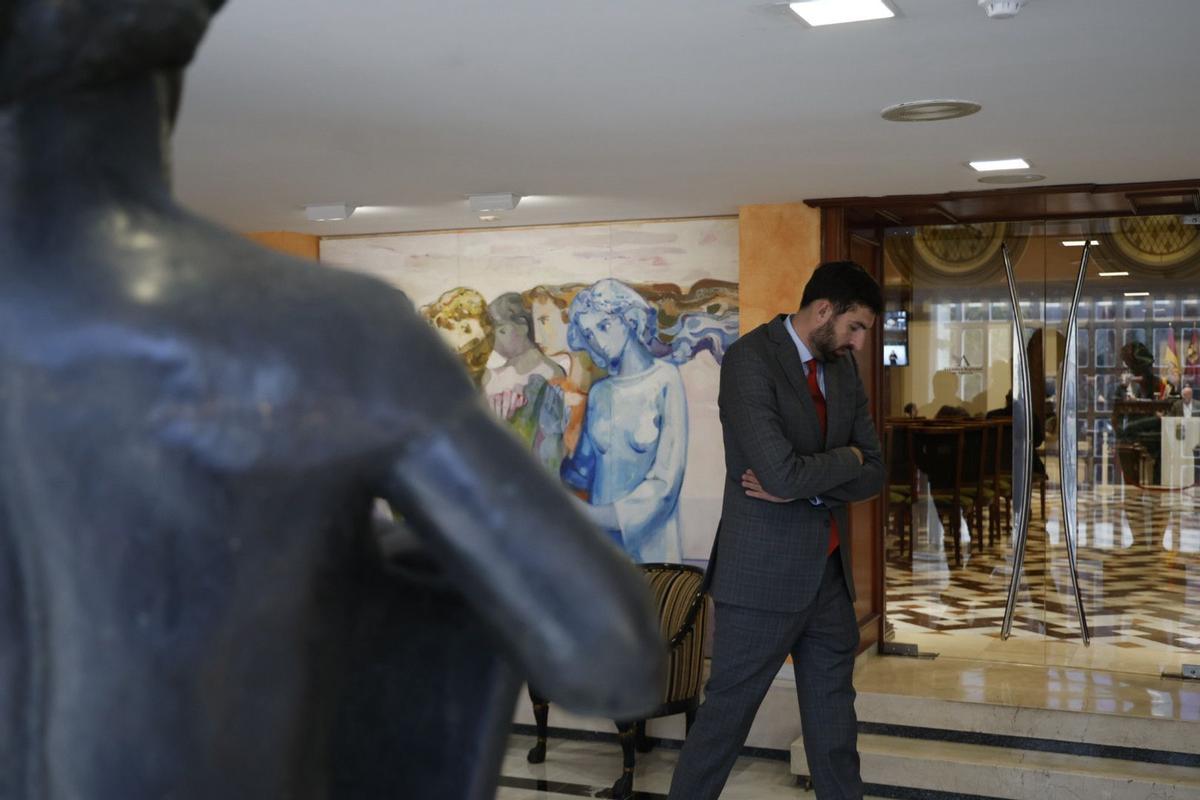 José Ángel Antelo, diputado en el Grupo Mixto, este miércoles en la Asamblea.