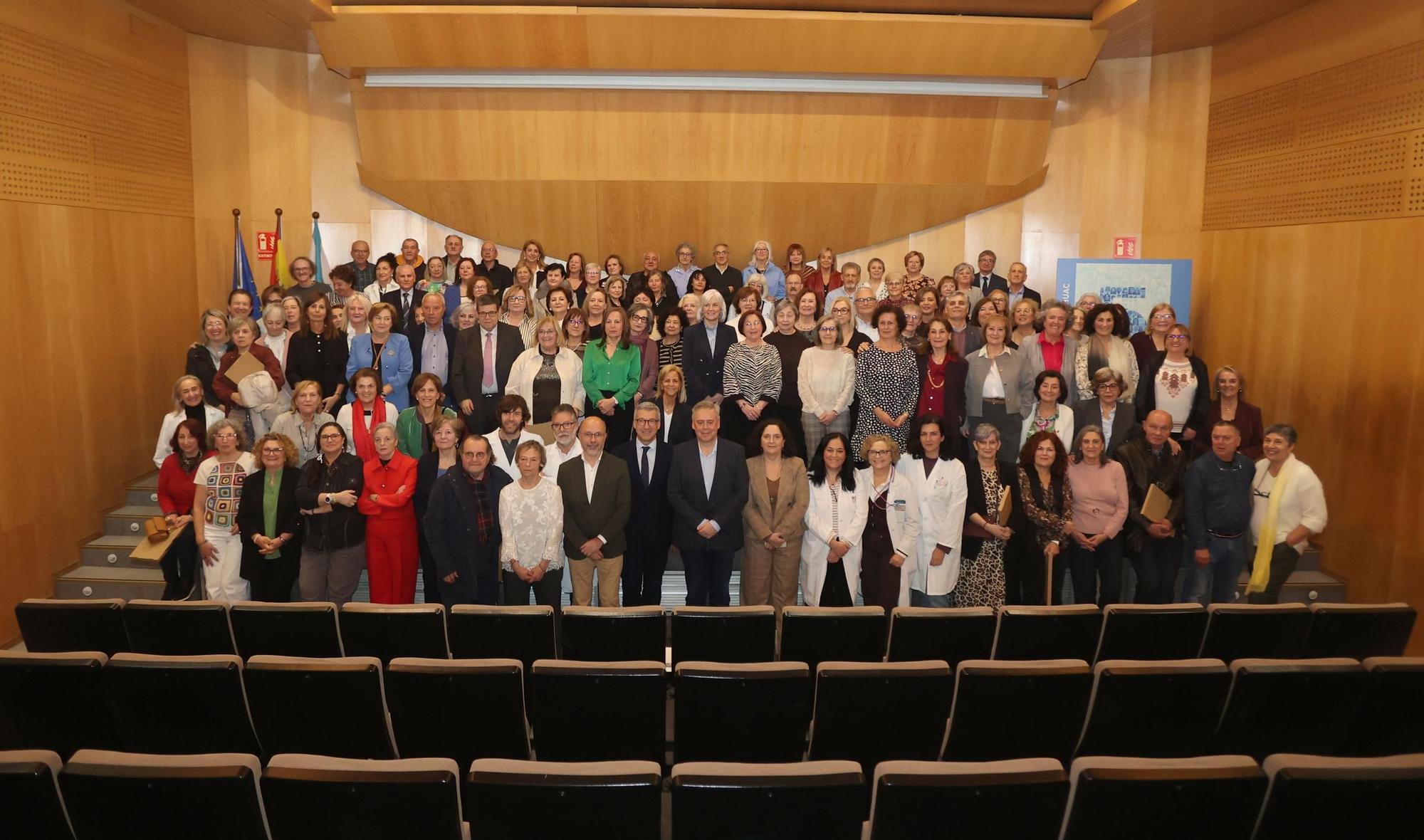 Acto por la jubilación del personal del área sanitaria de A Coruña