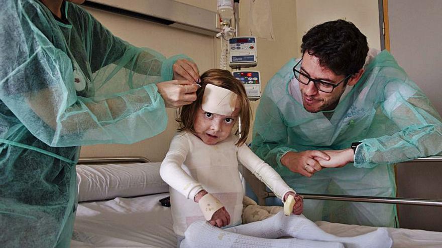 Enfermeras de DEBRA en un hospital.