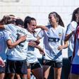 Las jugadoras del Valencia CF celebran uno de los goles