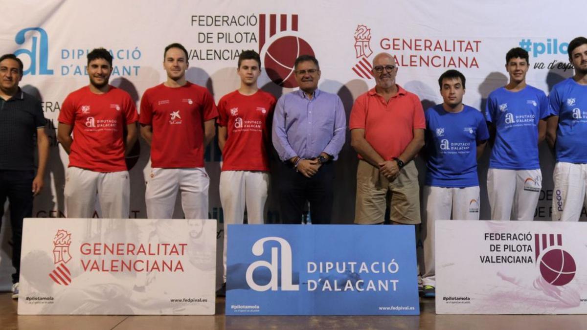 Equips del CPV Sant Vicent i CPV Vall de Laguar, finalistes 3ª de Llargues. | FEDPIVAL