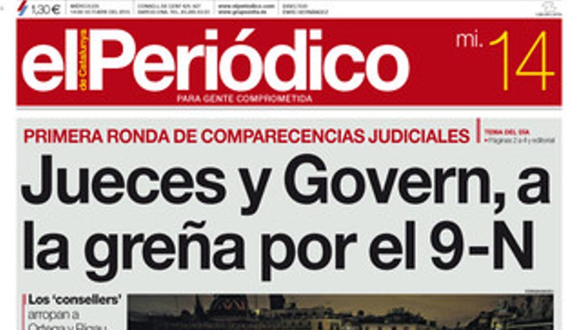 La portada del 14 octubre