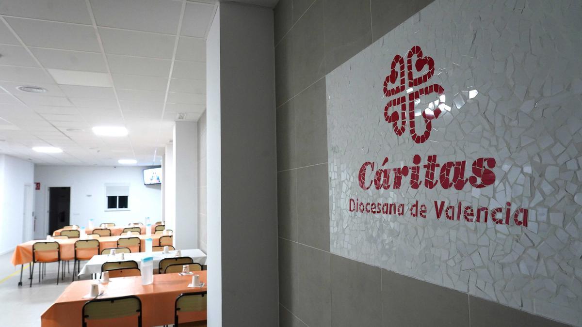 Centro de Cáritas en València.