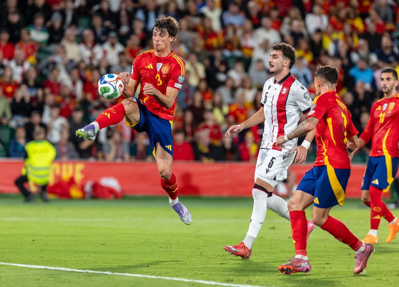 España - Georgia, en imágenes