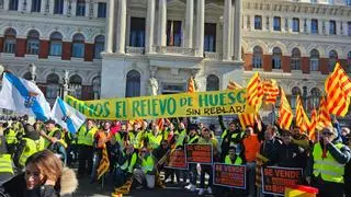 Tractorada en Madrid con fuerza aragonesa: "Ni un paso atrás"