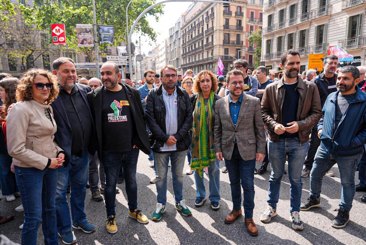 Celebración del 1 de Mayo en Barcelona