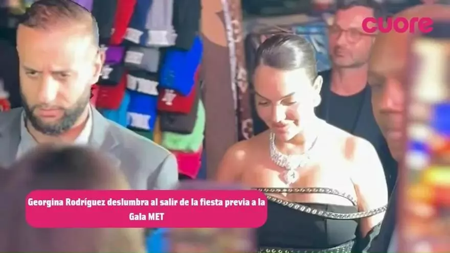 Georgina Rodríguez asiste a la fiesta VOGUE antes de ir a la Gala MET