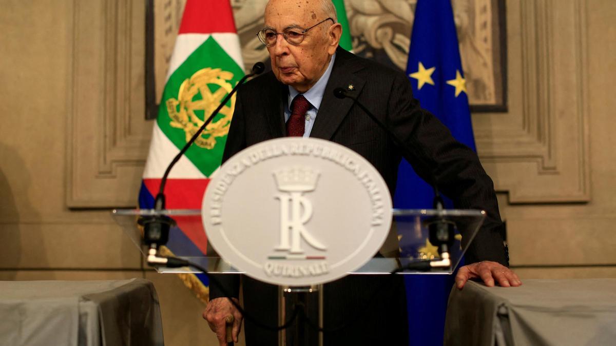 El expresidente italiano Giorgio Napolitano, en una imagen de abril de 2018.