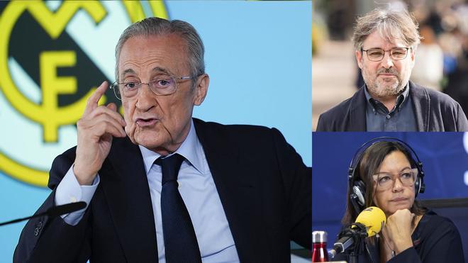 Florentino Pérez, Jordi Évole y Àngels Barceló