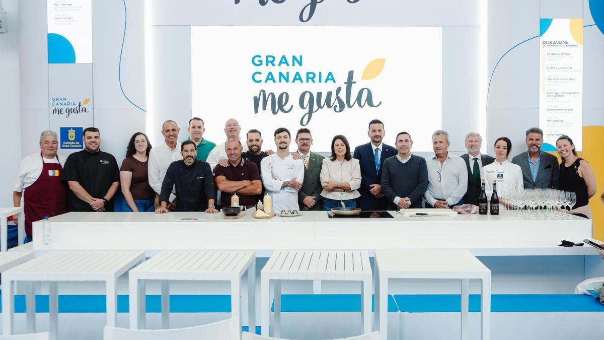 Los participantes de Gran Canaria en la feria Gastrocanarias.