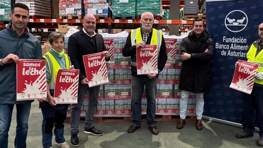 La Federación de Peñas dona 1.500 litros de leche | LNE