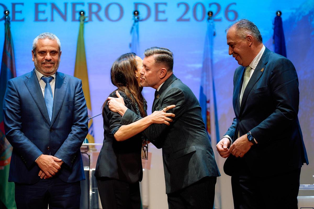 Alfredo Gonçalves, María del Carmen Rosario, Teodoro Sosa y Alexis Henríquez (derecha de la imagen).