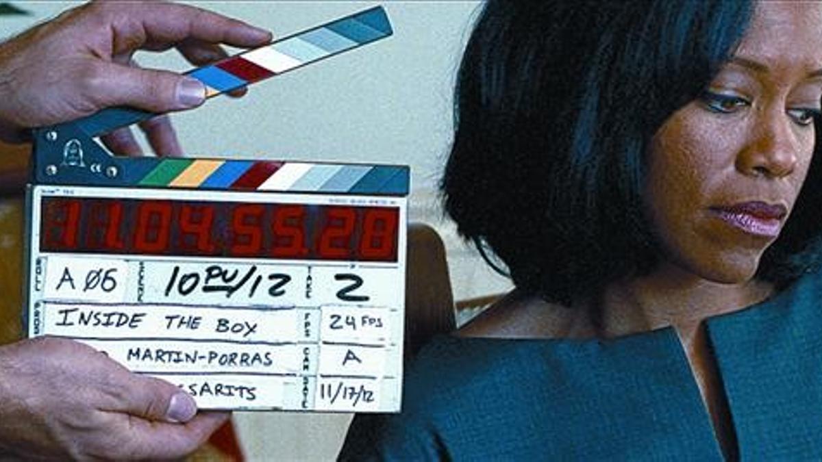 La actriz Regina King, en el rodaje del corto 'Inside the box', uno de los proyectos de La Panda.