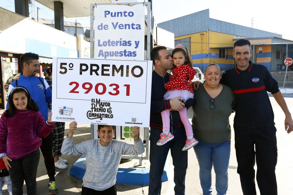 Los premiados en la Lotería de Navidad en Málaga