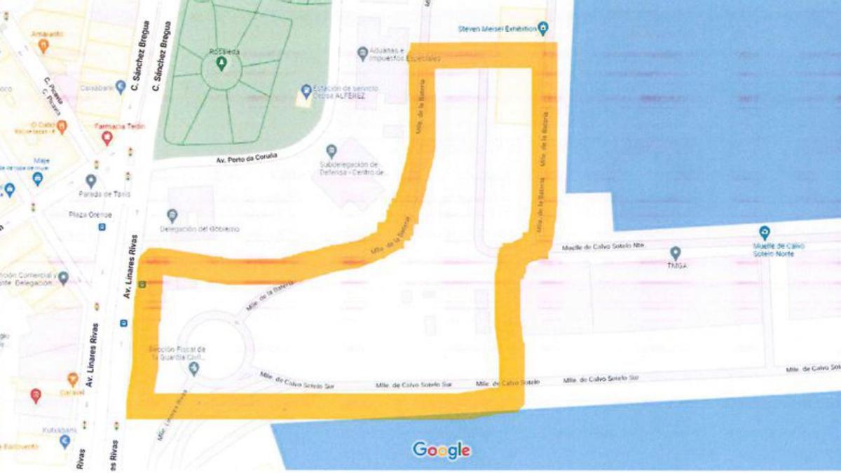 Imagen incluida por el Concello en su solicitud al Puerto. | // L. O.