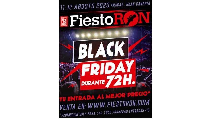 El FiestoRon pone a la venta 1.000 entradas a un precio especial con motivo del Black Friday
