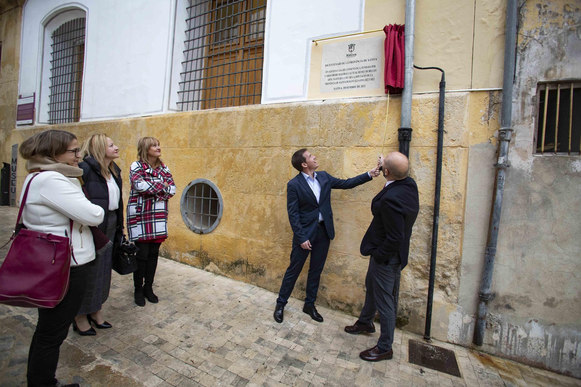 Xàtiva conmemora el bicentenario de su provincia